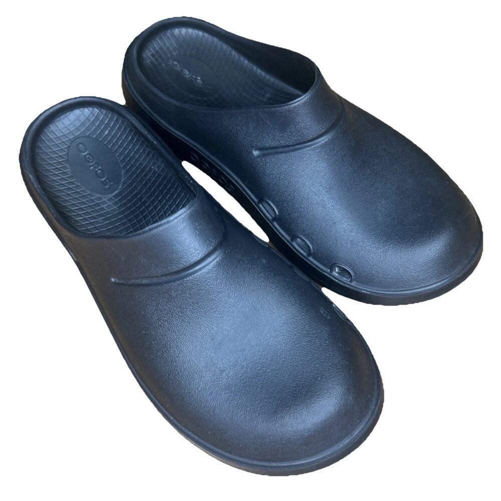 OOFOS OOcloog Women 9 Men 7 Clogs Recovery Comfort Black